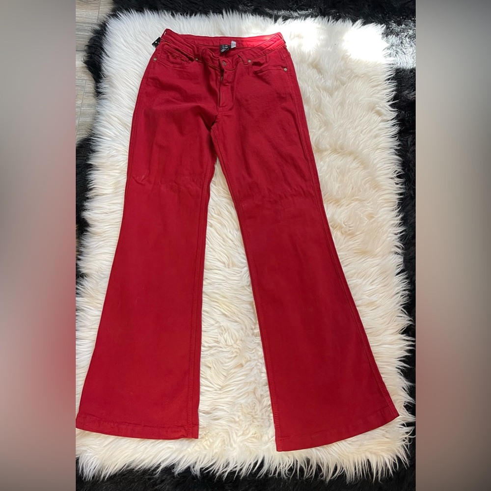 PZI Stretch/Wide leg/Red Jeans